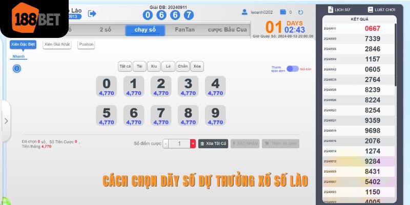 Tìm hiểu xổ số Lào 188bet cùng giá trị giải thưởng độc đắc 2 3 cách chọn những dãy số dự thưởng