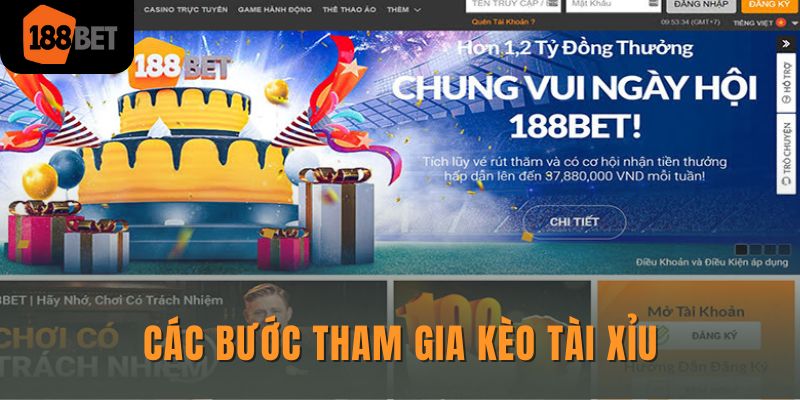 Hiểu Rõ Cách Chơi Kèo Tài Xỉu Và Bí Quyết Thắng Lớn Dễ Dàng 3 Các bước tham gia kèo tài xỉu