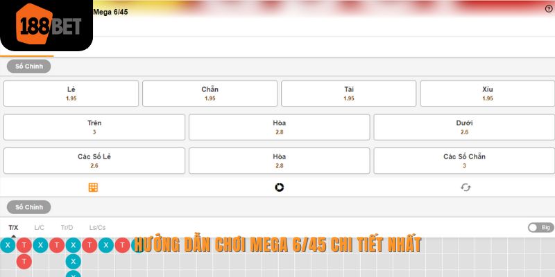Giới thiệu xổ số Mega 6/45 188bet và cách chơi chi tiết nhất 2 Hướng dẫn chơi xổ số Mega chi tiết nhất