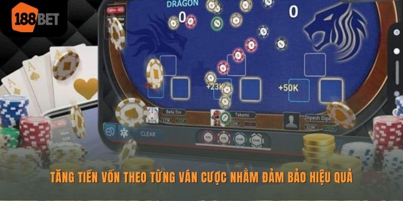 Cách Chơi Rồng Hổ 188bet Và Kinh Nghiệm Cá Cược Hiệu Quả 4 Tăng vốn dần theo từng ván để giúp lợi nhuận ổn định