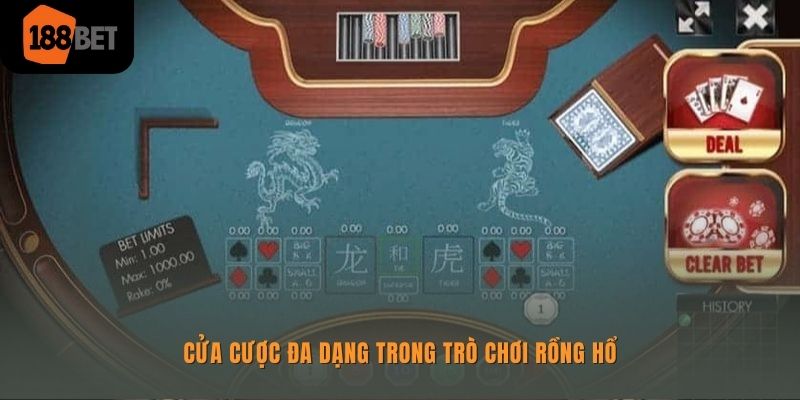 Cách Chơi Rồng Hổ 188bet Và Kinh Nghiệm Cá Cược Hiệu Quả 2 Từng cửa cược là thông tin người chơi cần biết